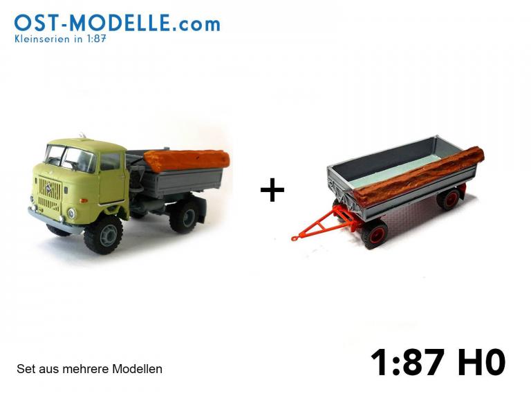 Ifa W50 + HW80 mit Plane offen