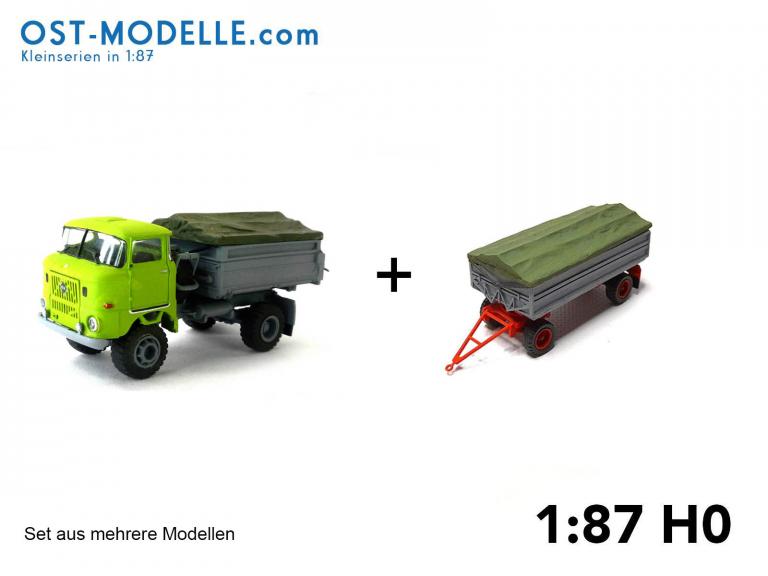 Ifa W50 + HW80 mit Plane geschlossen