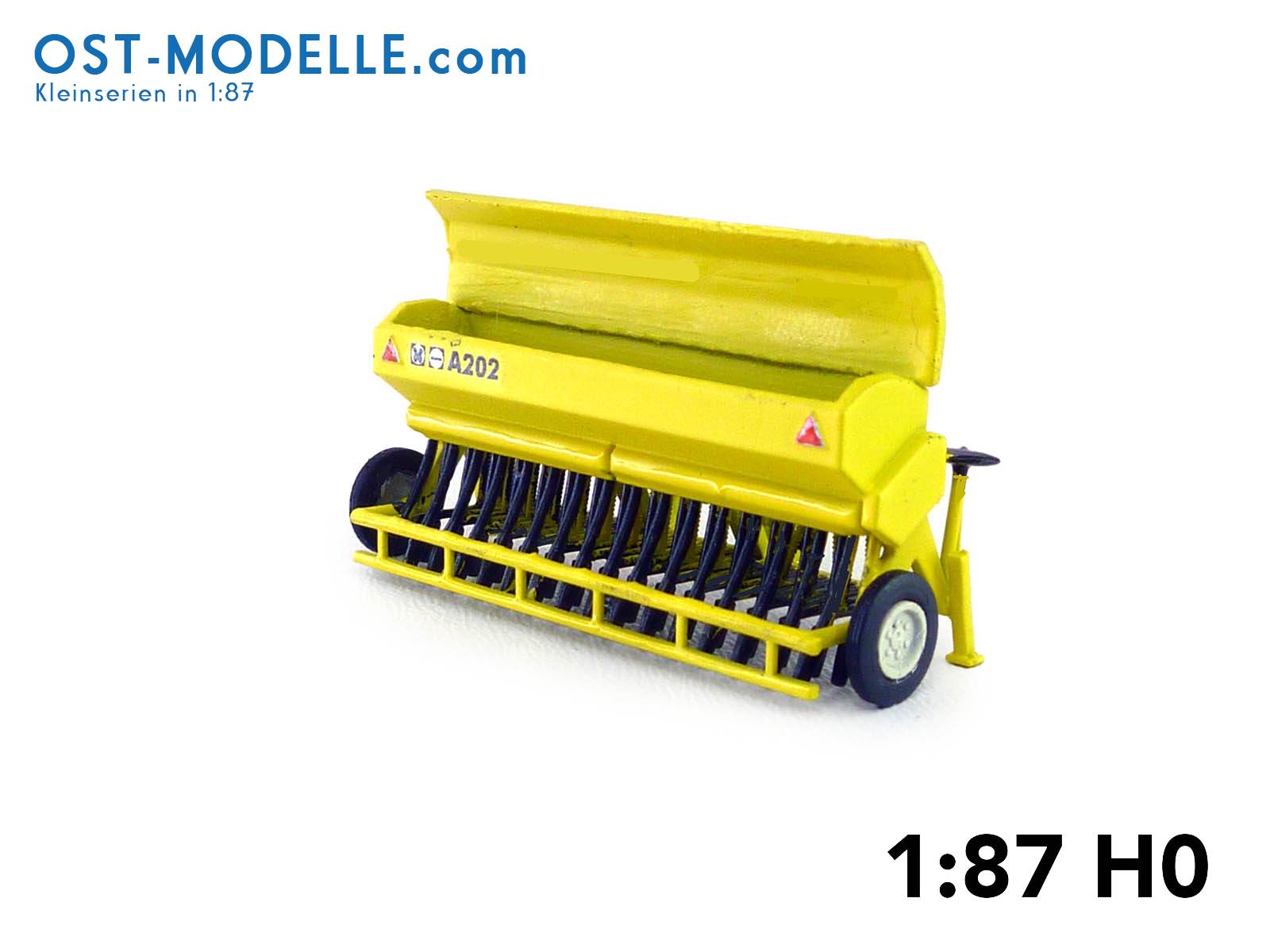 Drillmaschine Fortschritt A202 offener Saatgutkasten gelb - Kleinserien ...