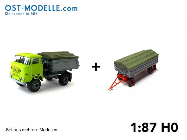 Ifa W50 + HW80 mit Plane geschlossen